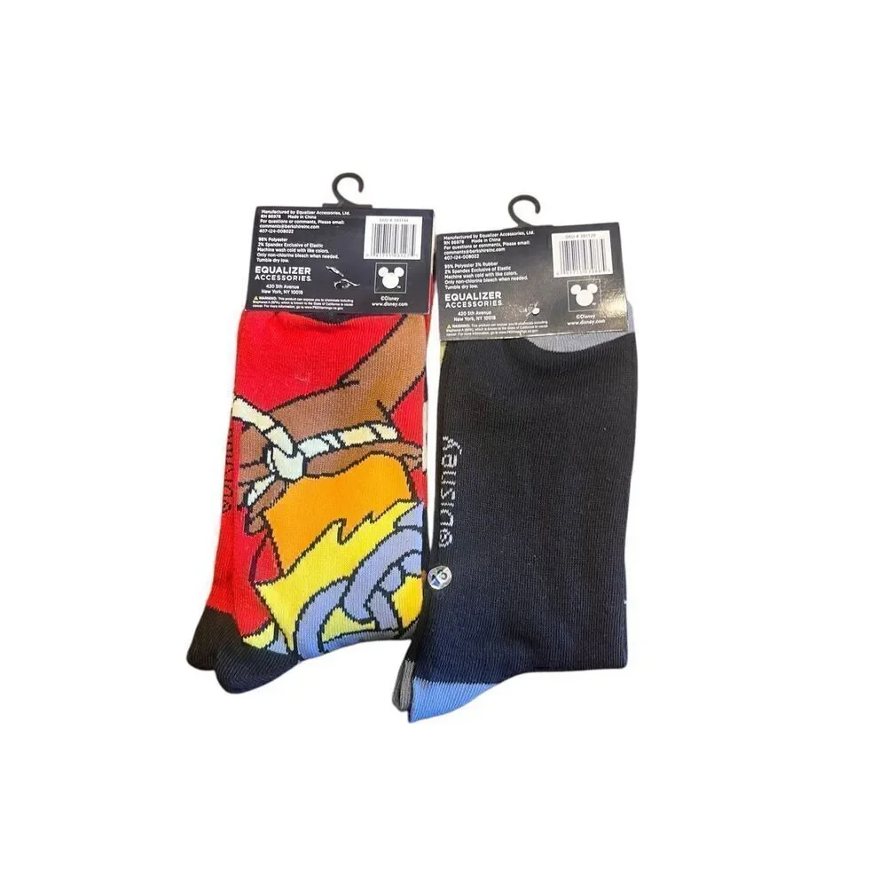 Disney villains maleficent sesame Street the Muppets crew socks unisex 9-13